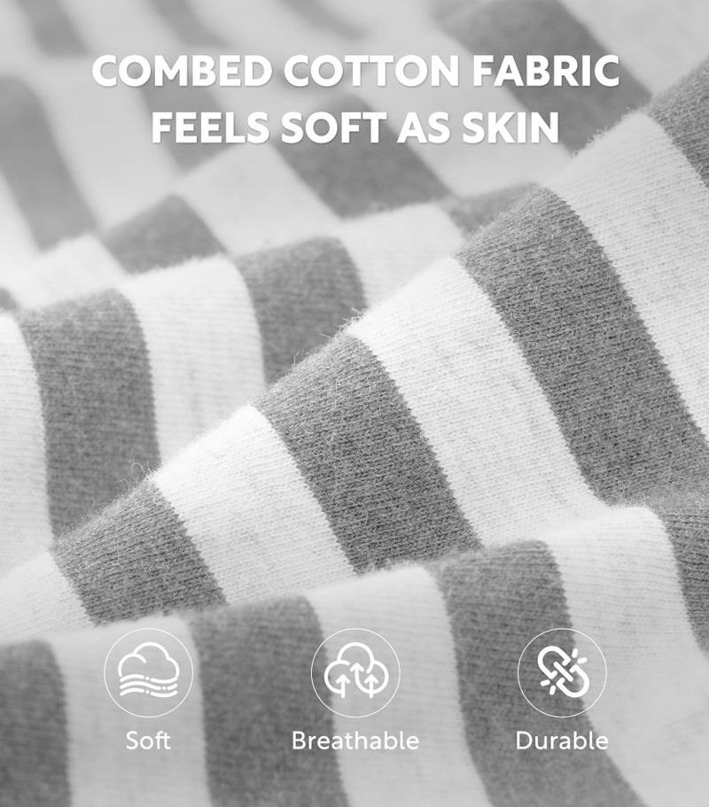 DAVID ARCHY طقم بيجامة ديفيد آرتشي للرجال من القطن الناعم، هينلي، ملابس مريحة للنوم بأكمام طويلة مع جيوب (XL، رمادي داكن هيثير) - Image 2